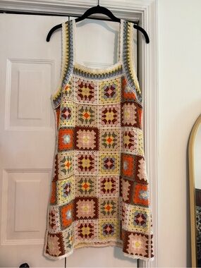Crochet Patchwork Dress